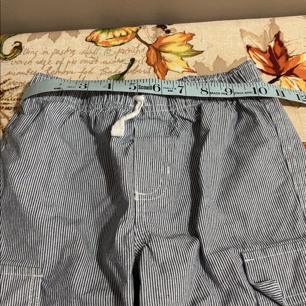 Kids Headquarters Blue Striped Cargo Shorts - Picture 2 of 6